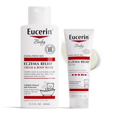SET EUCERIN BABY GEL DE BAÑO Y CREMA ALIVIO DEL ECCEMA 400 ML Y 226 GR - 1