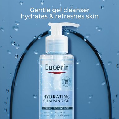 EUCERIN GEL LIMPIADOR FACIAL HIDRATANTE CON ÁCIDO HIALURÓNICO 6.8 OZ / 200 ML - 2