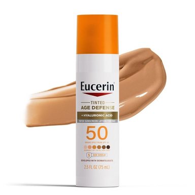 EUCERIN SUN SPF 50 LOCIÓN FACIAL CON COLOR 2.5 FL OZ / 75 ML - 1