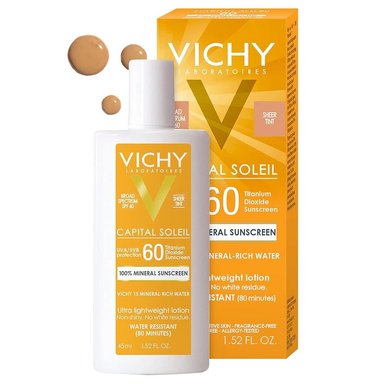 PROTECTOR SOLAR CON COLOR VICHY CAPITAL SOLEIL FPS 60 - 1.5 OZ / 40 ML - 1