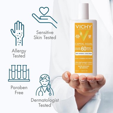PROTECTOR SOLAR CON COLOR VICHY CAPITAL SOLEIL FPS 60 - 1.5 OZ / 40 ML - 3