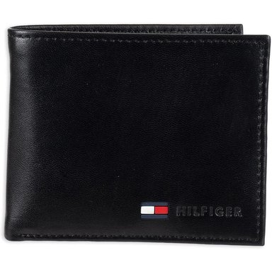 BILLETERA TOMMY HILFIGER BIFOLD COIN BLACK HOMBRE - 1