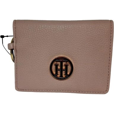 BILLETERA TOMMY HILFIGER CUERO LLAVERO PINK MUJER - 1