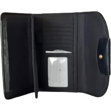 BILLETERA TOMMY HILFIGER CHECKBOOK RELIEVE BLACK MUJER - 3