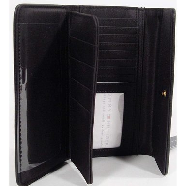 BILLETERA TOMMY HILFIGER STRIPE BLACK PINK MUJER - 3