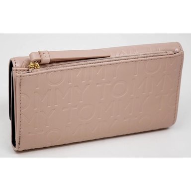 BILLETERA TOMMY HILFIGER CHECKBOOK BLUSH PINK MUJER - 2