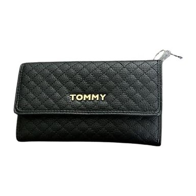 BILLETERA TOMMY HILFIGER ZIPPED BLACK MUJER - 1
