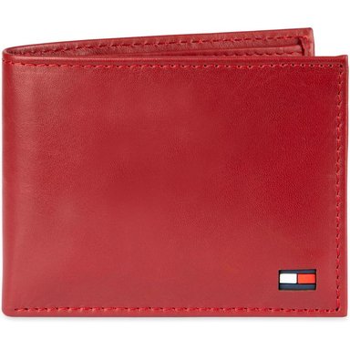 BILLETERA TOMMY HILFIGER 1018 DEEP RED HOMBRE - 1