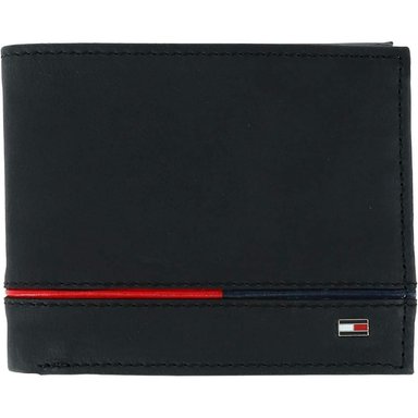 BILLETERA TOMMY HILFIGER LEIF RFID BLACK HOMBRE - 1