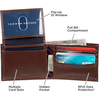 BILLETERA TOMMY HILFIGER 1018 COGNAC HOMBRE - 5