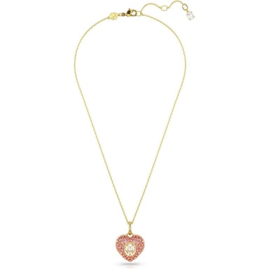 SWAROVSKI COLLAR PENDIENTE CORAZÓN IDYLLIA ORO | ROJO - 2