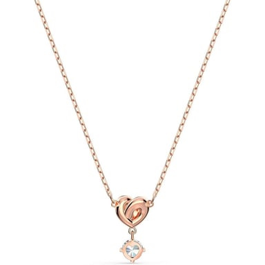 SWAROVSKI COLLAR PENDIENTE CORAZÓN LIFELONG HEART ORO ROSA | ORO ROSA - 3