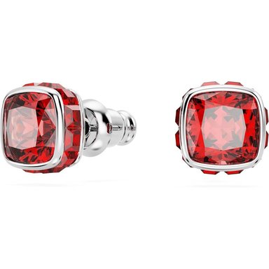 SWAROVSKI ARETES STUD CUADRADO BIRTHSTONE JULIO RODIO | ROJO - 2