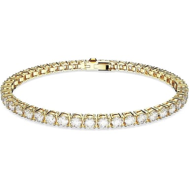 SWAROVSKI PULSERA TENNIS MATRIX ORO MEDIUM | DORADO - 1