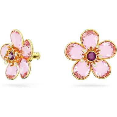 SWAROVSKI ARETES STUD FLOR IDYLLIA ORO | ROSA - 2