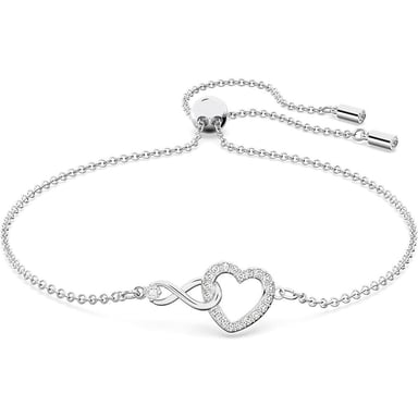 SWAROVSKI PULSERA INFINITO CORAZÓN HYPERBOLA | PLATEADO - 1