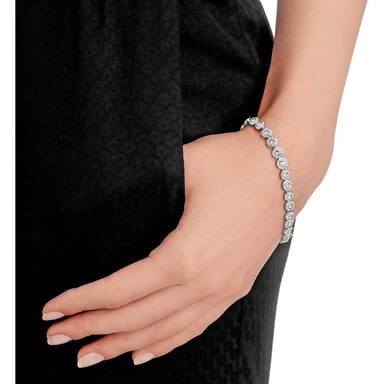 SWAROVSKI PULSERA TENNIS UNA ANGELIC RODIO | PLATEADO - 2