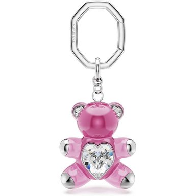SWAROVSKI LLAVERO OSO CORAZÓN RODIO | ROSA - 1
