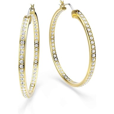 SWAROVSKI ARETES ARO PAVÉ CRISTALES ORO | DORADO - 3