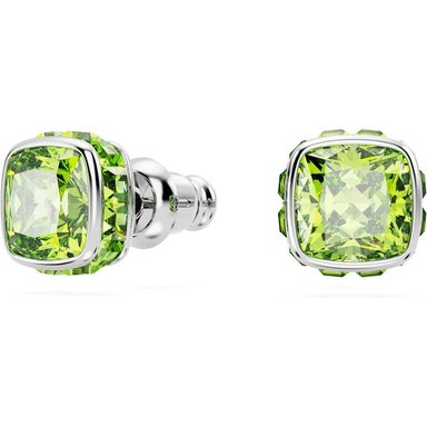 SWAROVSKI ARETES STUD CUADRADO BIRTHSTONE AGOSTO RODIO | VERDE - 2