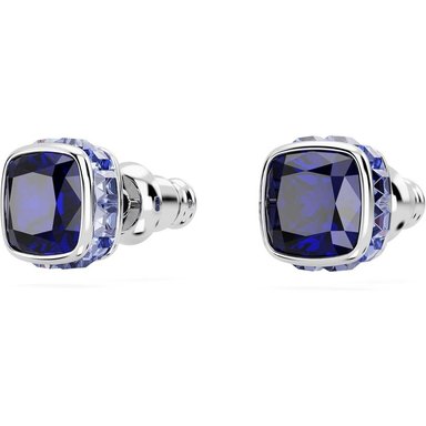 SWAROVSKI ARETES STUD CUADRADO BIRTHSTONE SEPTIEMBRE RODIO | AZUL - 3