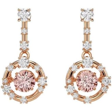 SWAROVSKI ARETES DROP CONSTELLA | ROSADO / DORADO - 1