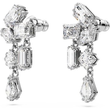 SWAROVSKI ARETES COLGANTES CORTOS MIXTO MESMERA RODIO | PLATEADO - 3