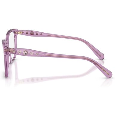SWAROVSKI MONTURA CUADRADO SK2061 53 MM MUJER | TRANSPARENT AMETHYST/DEMO LENS - 3
