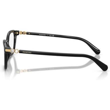 SWAROVSKI MONTURA CUADRADO SK2065 52 MM MUJER | BLACK/DEMO LENS - 3