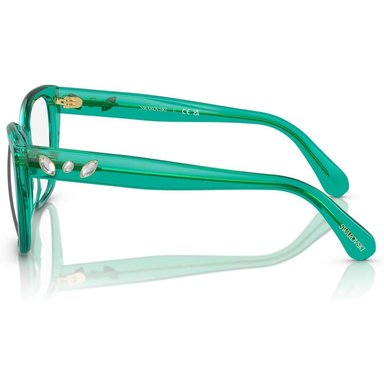 SWAROVSKI MONTURA CUADRADO SK2008 51 MM MUJER | CRYSTAL GREEN/DEMO LENS - 3