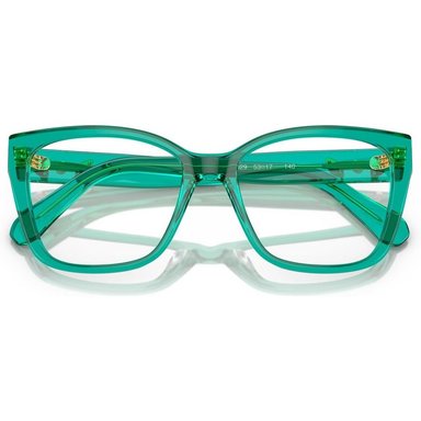 SWAROVSKI MONTURA CUADRADO SK2008 51 MM MUJER | CRYSTAL GREEN/DEMO LENS - 5