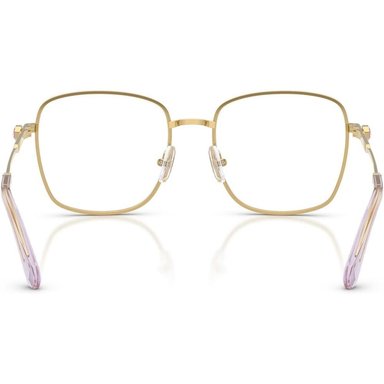 SWAROVSKI MONTURA CUADRADO SK1036 53 MM MUJER | GOLD/LIGHT VIOLET/DEMO LENS - 4