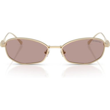 SWAROVSKI MONTURA SK7042 55 MM MUJER | PALE GOLD/PINK/LIGHT PURPLE BROWN - 1