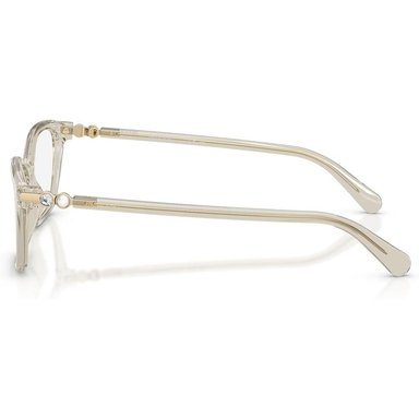 SWAROVSKI MONTURA CUADRADO SK2065 54 MM MUJER | TRANSAPRENT BEIGE/DEMO LENS - 3