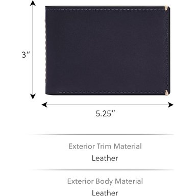 BILLETERA FOSSIL DELGADA MINIMALISTA DE PIEL HOMBRE - 4