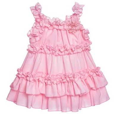 VESTIDO BEBÉ NIÑA LIMA FASHION KIDS ROSADO CAPAS Y VOLANTES - 3