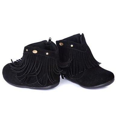 BOTINES BEBÉ NIÑA KLIN NEGRO CON FLECOS - 3