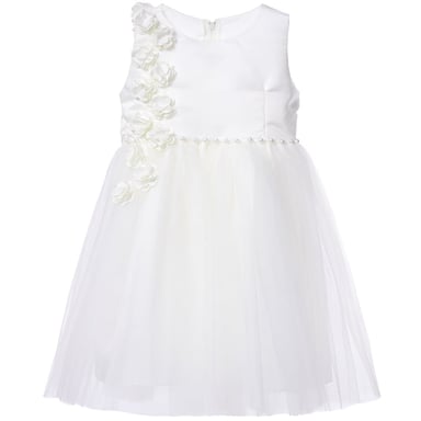 VESTIDO MAXI NIÑA LIMA FASHION KIDS BLANCO BAUTIZO BELLA FLOR - 1
