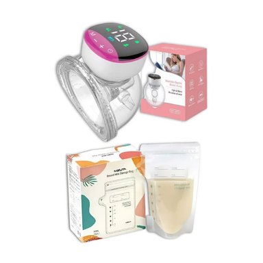 PACK EXTRACTOR DE LECHE MANOS LIBRES + BOLSAS DE ALMACENAMIENTO - 1