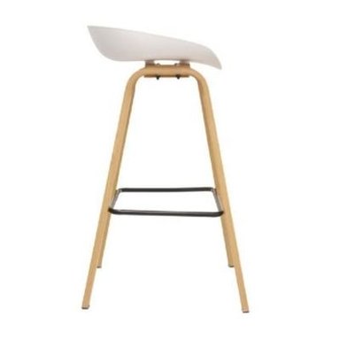 SILLA BAR MOBEL ART PERU BARRA MISURI BANCO MOBELART ACERO BLANCO - 2