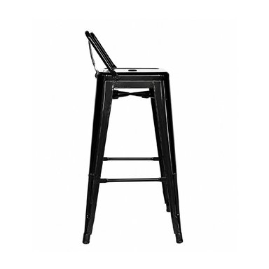 SILLA BAR MOBEL ART PERU BARRA CLOE BANCO ESPALDAR MOBELART METAL NEGRO - 3