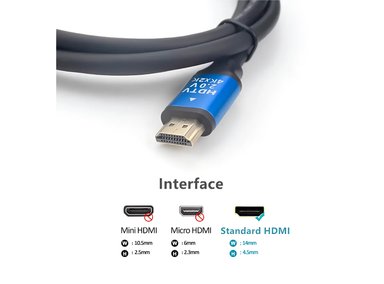 CABLE HDMI 4K 5 METROS V. 2.0 LINEA TECH DE ALTA VELOCIDAD - 3