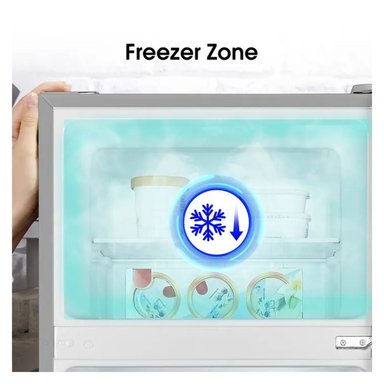 REFRIGERADORA HISENSE 205 L TOP FREEZER PLATEADO RD267H - 5