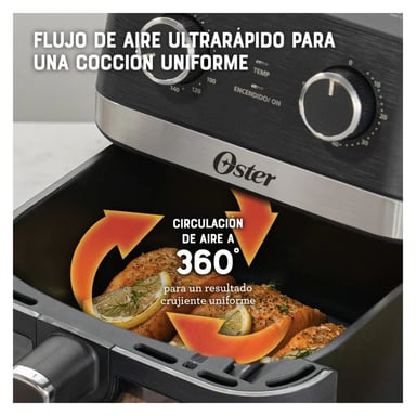 FREIDORA DE AIRE OSTER 6 L DIAMONDFORCE DIGITAL NEGRO - CKSTAF60WMDF - 7