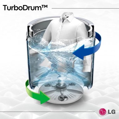 LAVADORA LG TURBODRUM 13 KG CARGA SUPERIOR NEGRO CLARO - WT13BVTB - 7