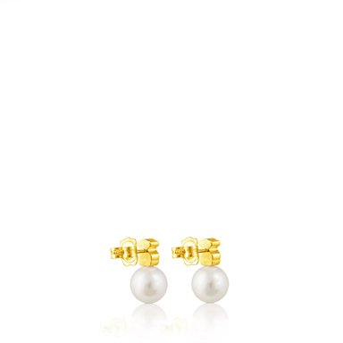 ARETES TOUS TUYO ORO 1 LEY PERLA CULTIVADA 9,5MM - 2