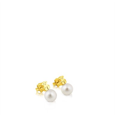 ARETES TOUS TUYO ORO 1 LEY PERLA CULTIVADA 9,5MM - 3