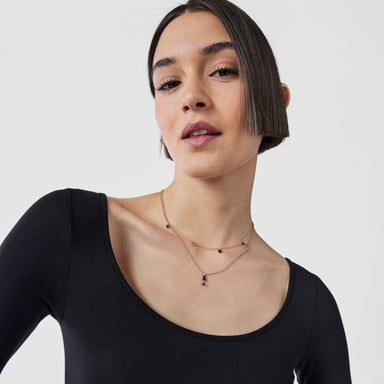 COLLAR TOUS 1 BA O ESPINELA GEMA PLATA LEY - 3