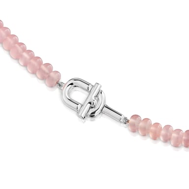 GARGANTILLA TOUS CALCEDONIA ROSA 1ª PLATA LEY - 2