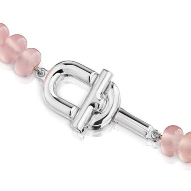 GARGANTILLA TOUS CALCEDONIA ROSA 1ª PLATA LEY - 3